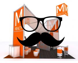 A Mustache Not Enough? Add These Glasses to Attract the Intellectuals on the Trade Show Floor.